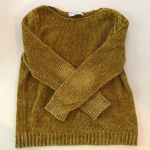 COPY - Loft Chenille sweater - Mustard color